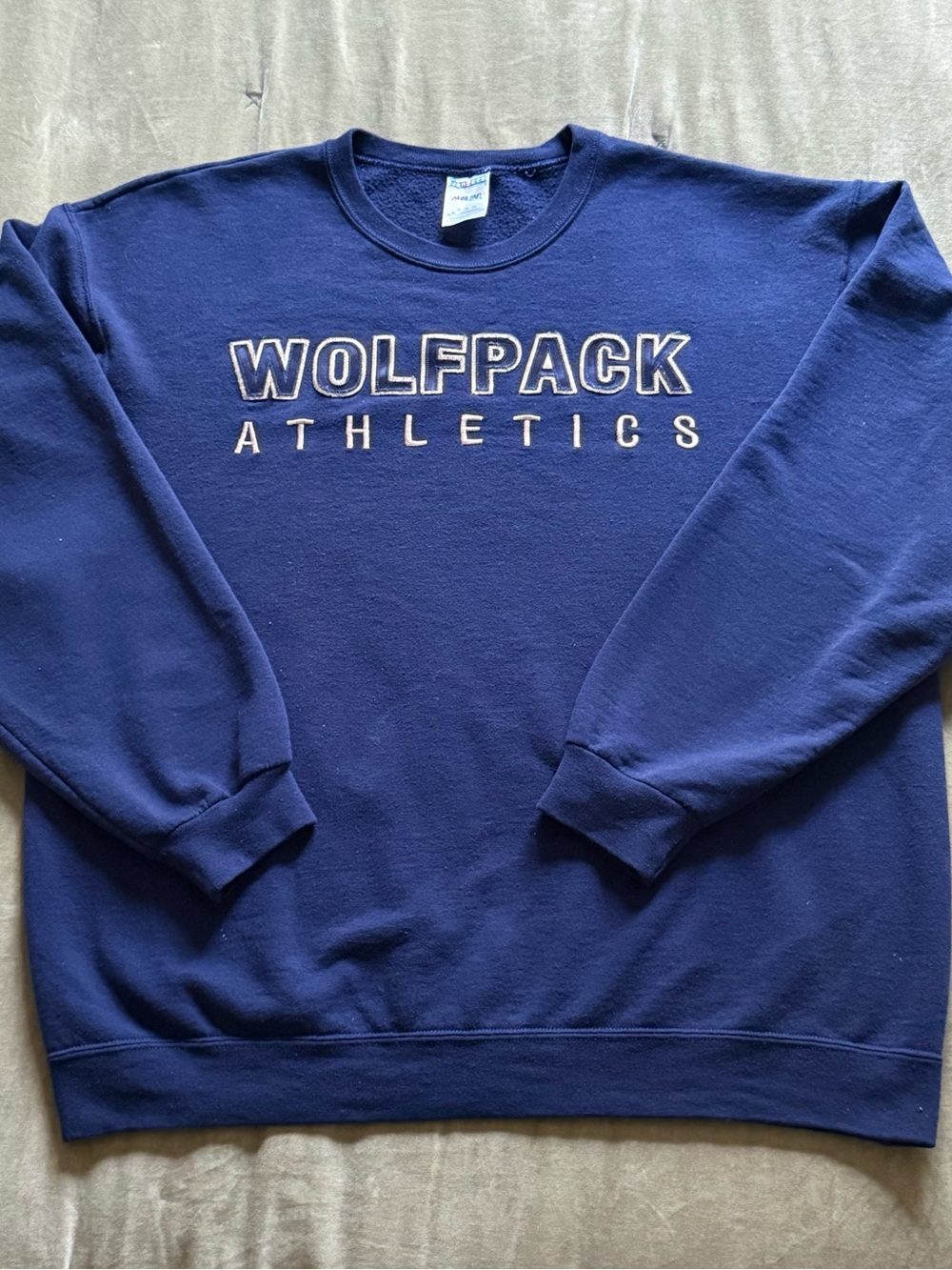 Vintage Wolfpack Athletics Sweatshirt XL Navy Blue Crewneck